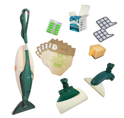 Kit Folletto VK131 + Spazzola snodabile HD + Battitappeto EB350 + Kit Risparmio Sacchetti (Ricondizionato)
