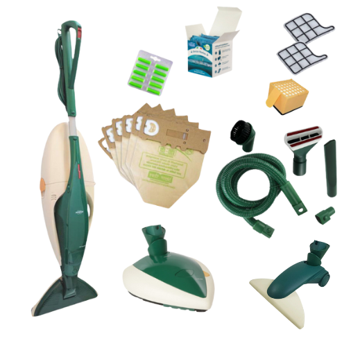Kit Folletto VK131 + Spazzola snodabile HD + Kit Tubo + Lucidatrice Pulilux 515 + Kit Risparmio Sacchetti (Ricondizionato)