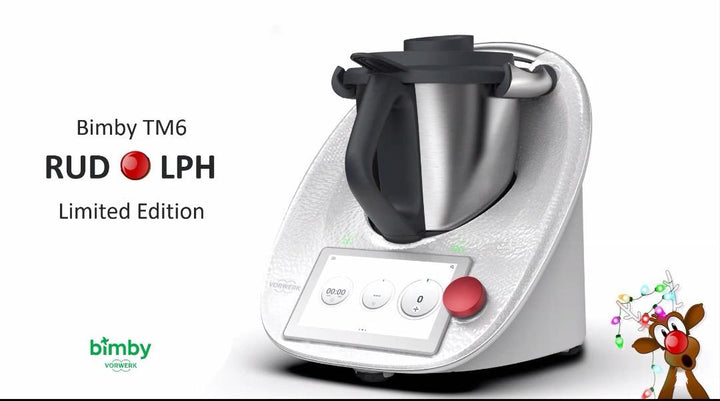 Bimby Vorwerk TM6 Robot Cucina Thermomix Bianco Rudolph Limited Edition Christmas 2025 Nuovo